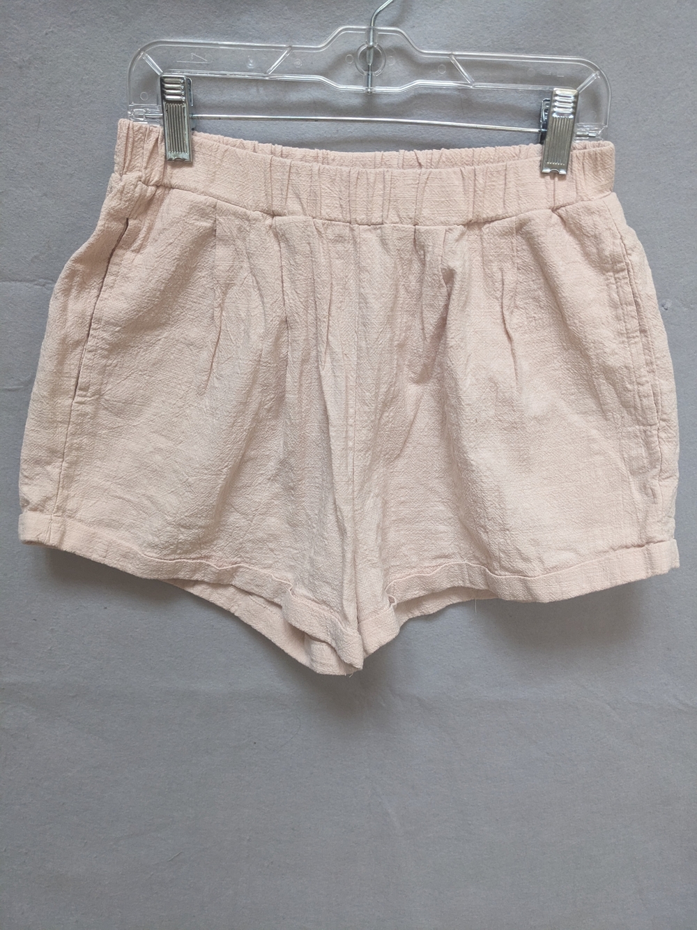 The Lullaby Club Soft Blush High-Waist Casual Shorts